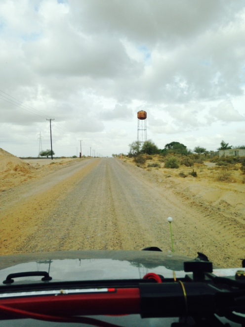 Dusty bumpy road in Norther Mexico