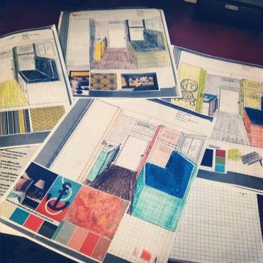 color schemes. Finally putting my time in design school to good use!